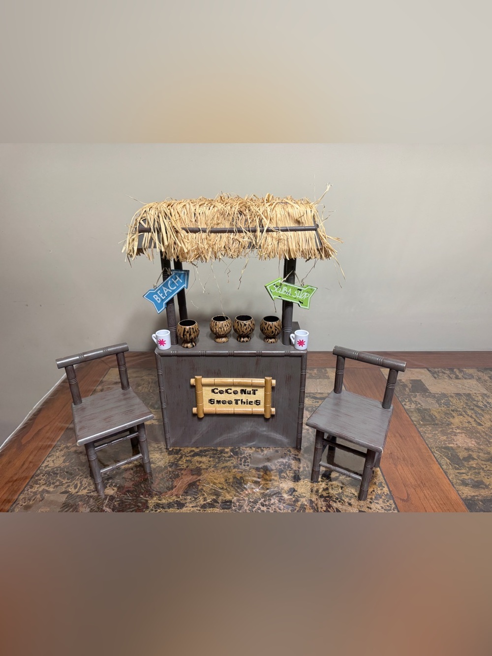 The Queen's Treasures American Coconut Smoothie Shaved Ice Stand Fits 18" Dolls